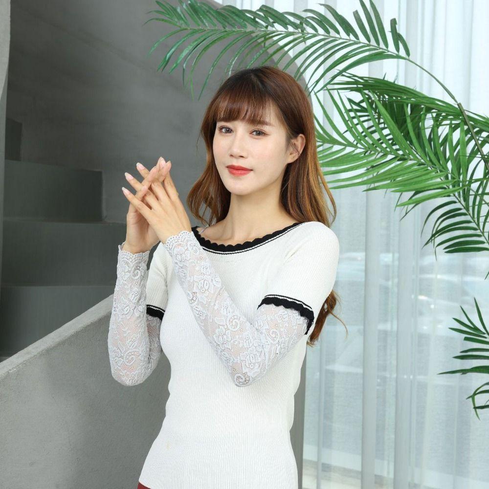 Sunscreen Ice Silk Sleeves Ice Sleeves Sun Protection Cover Ice Lace Arm Sleeves Summer