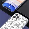 Abstract Line Women Face Phnoe Case for Iphone 17 Air 16 11 12 13 Mini 14 Plus 15 Pro Max 7 8E SE 2020 16ProMax Phone Cover Coqu