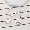 Cute Cartoon Ghost Stainless Steel Keychain Halloween Style Fashion Couple Pendant Practical Backpack Gift