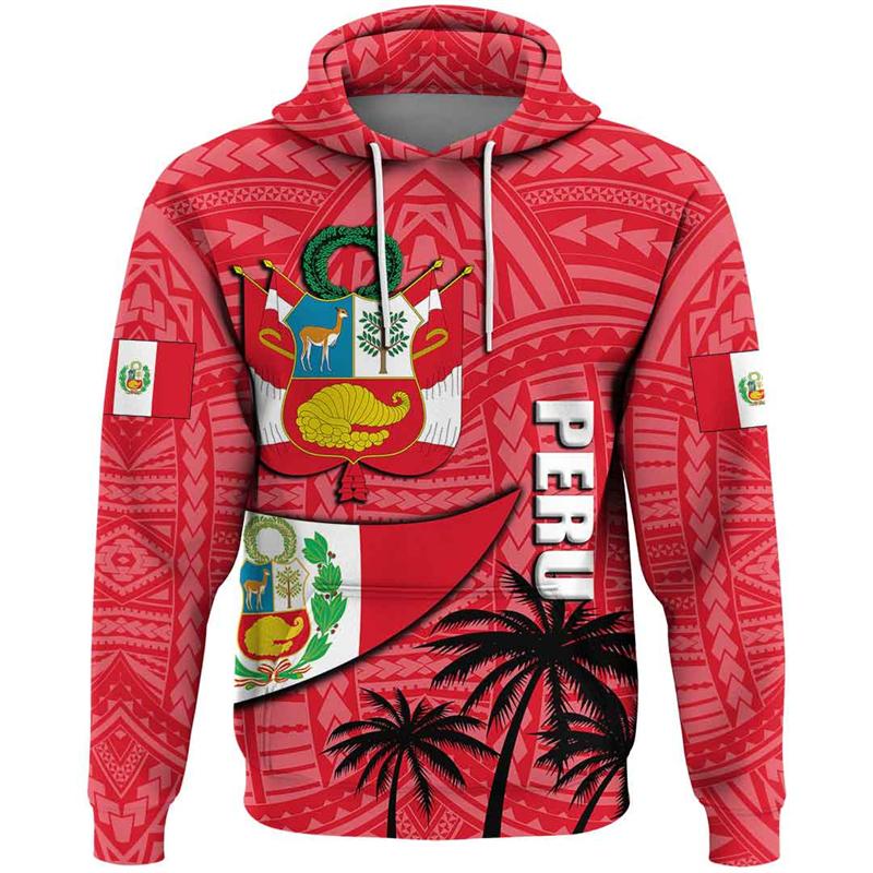 

Перу Национальный герб 3D Печать Толстовка Для Мужчин Одежда Мода Спортивные Толстовки С Капюшоном Повседневная Уличная Одежда Длинные Рукава Пуловеры 6XL