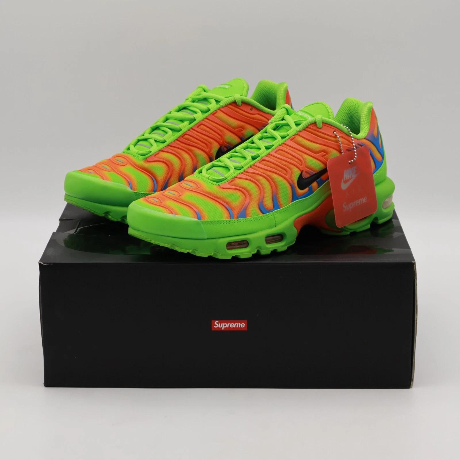 

DA1472-300 Nike Air Max Plus TN Supreme Середньо-зелений Чорний Яскраво-помаранчевий (Чоловічі) US 8
