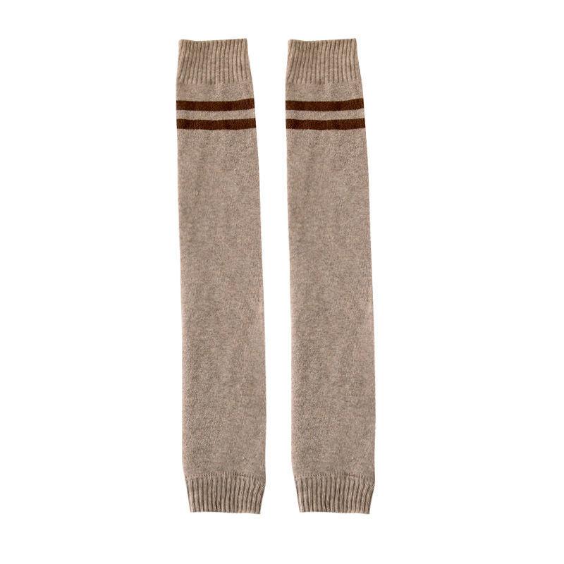 Knee High Sock Boots Women Winter Fleece Lined Leg Warmers Korean Style Long Socks Preppy Style