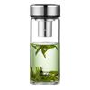 WANXIANG Thickened Borosilicate Glass Water Bottle with Tea Infuser