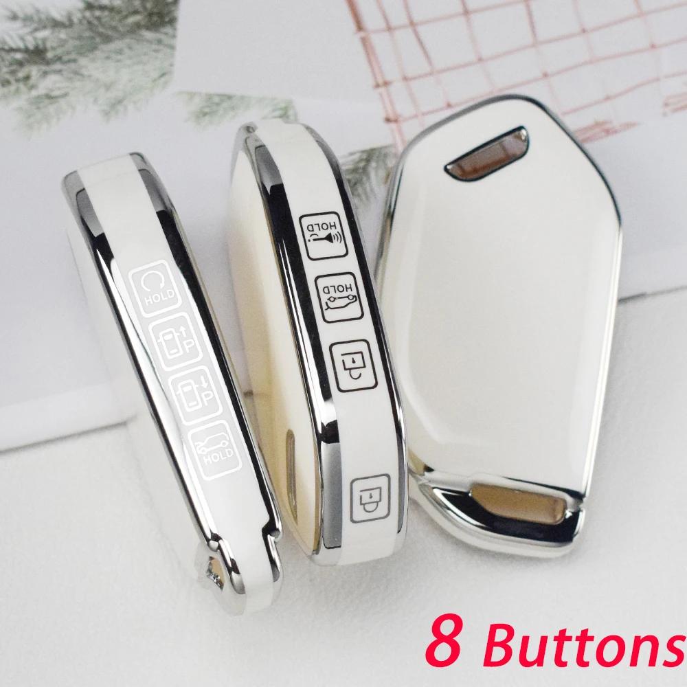 For Kia Sorento Morning Ev9 For Kia Picanto Ev9 Tpu Car Key Case Cover Potector Shell Fob Holder Accessories