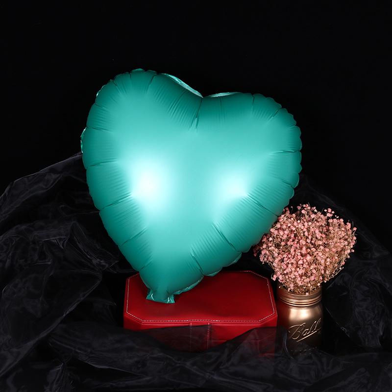Heart-Shaped Metallic Balloon & Star Foil Balloon Set, 18-inch Birthday Party Decor