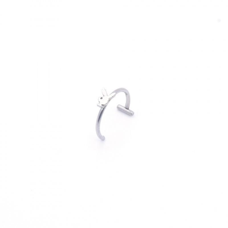 

Titanium Steel Non-Piercing Lip Ring - Fashionable Fake Lip Stud Clip for Clubbing