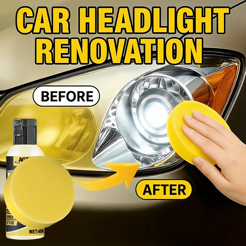 Car Headlight Restore Liquid Yellowing Oxidation Scratch Remover Cleaner