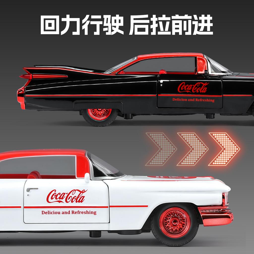 New Style 1:32 Nameplate base Cadillac Rocket Alloy Model Car Exquisite Toy car Sound and light boys Gift collectibles