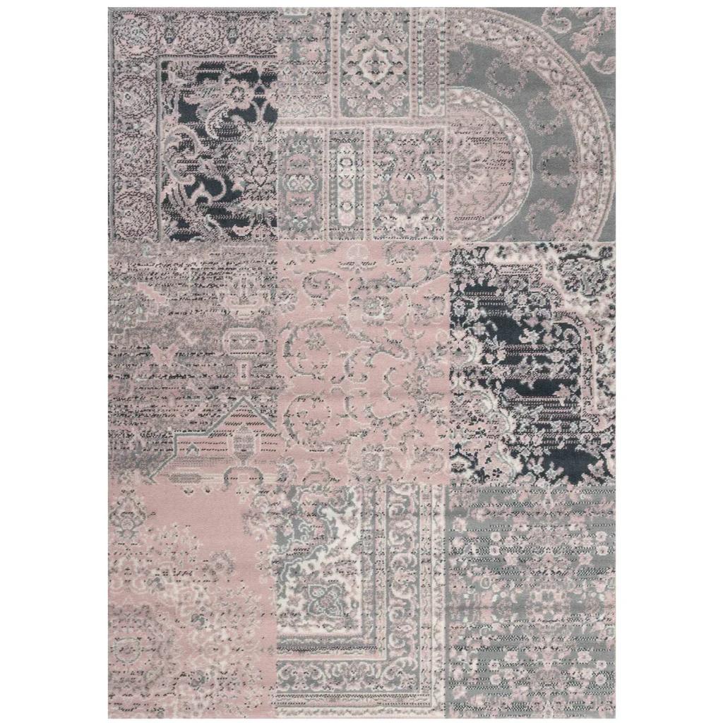 Terracotta Red Warm Patchwork Area Rug for Living Room Bedroom Decor Patchwork Wine Printed  Vintage Persian Carpet Non Slip