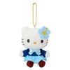 Sanrio / Heisei Little Girl Cute and Cute Red/orange/pink/ Doll Plush Pendant 10cm High Blue Hello Kitty