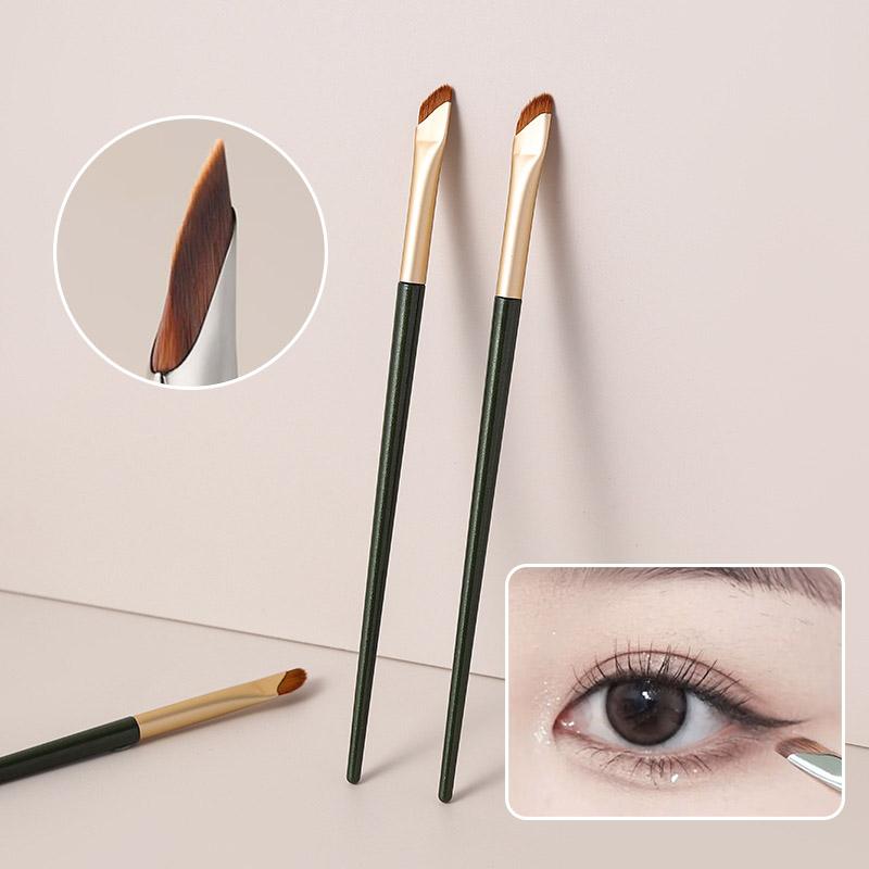 Upgrade Eyeliner Eyebrow Brush Slanting Flat Sickle Blade Eyeliner Brushes Wool Fiber Eye Brow Contour Professional Makeup Tools