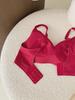 Zodiac Red Seamless Women's Bra: Thin, Gathered, Wireless, Anti-Sag, Beautiful Back Design