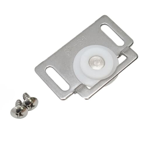 DIY Partner SP-3B Screen Door Roller, Surface-Mounted, Portable Type, with Screws, for Public Housing and Apartment Buildings (38mm Screw Pitch)