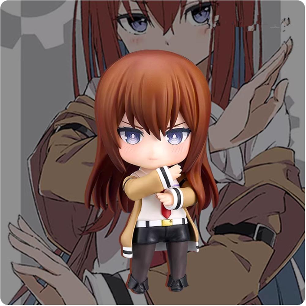 

10см Steins Gate Kurisu Makise #2521 Аніме Лялька Фігурка Дії ПВХ Іграшки Колекційні фігурки для подарунка другу without box
