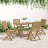 5 Piece Garden Dining Set Solid Acacia Wood