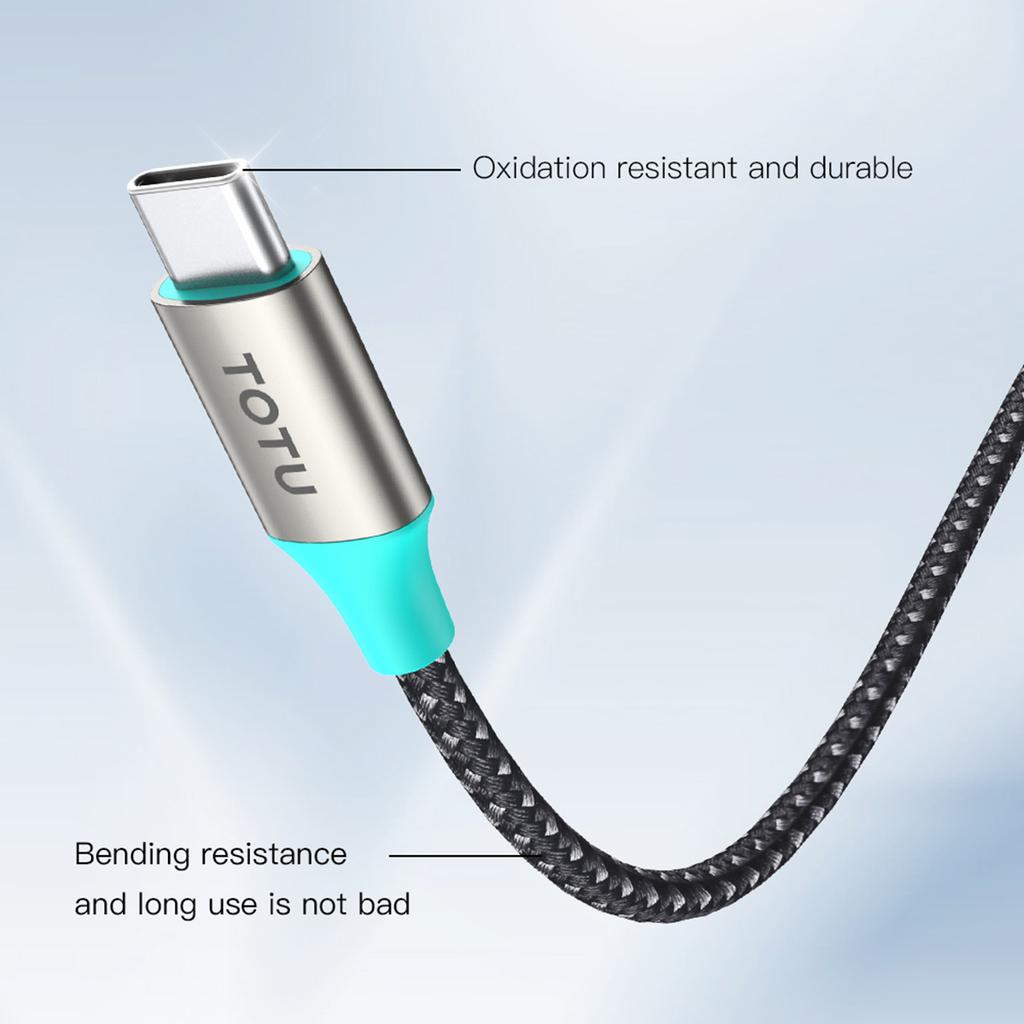 TOTU AD-5 13cm USB-C to USB-C + 3.5mm Audio Adapter Cable Support PD 30W Fast Charging