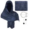 Cotton Linen Shawl With Geometric Pattern And Fringe For Casual Summer Wear