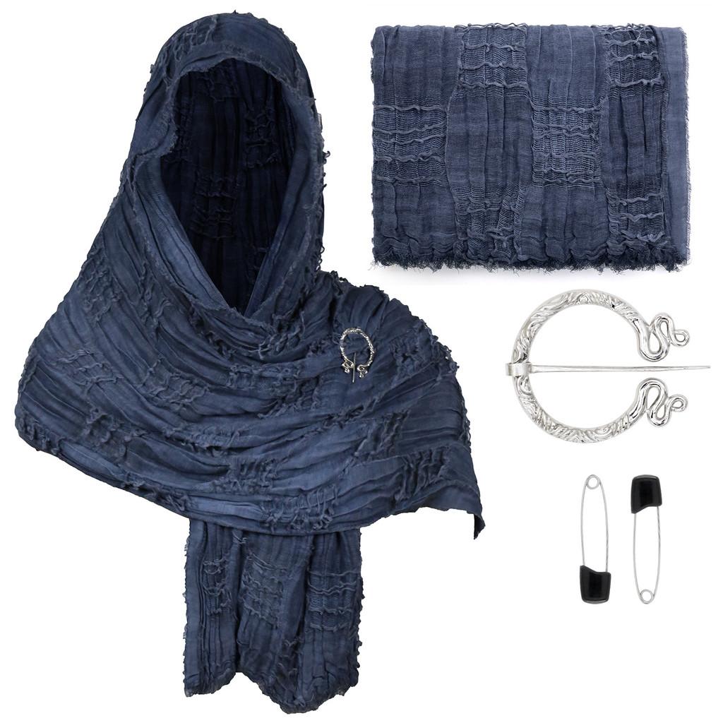 Cotton Linen Shawl With Geometric Pattern And Fringe For Casual Summer Wear