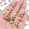 20-50Pcs/Lot Stainless Steel Abacus Beads Multi Size Curved Surface Spacing Beads For Jewelry Making Diy Bracelet Accessories