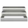 Garden Planter Silver 90 X 90 X 35 Cm Galvanized Steel