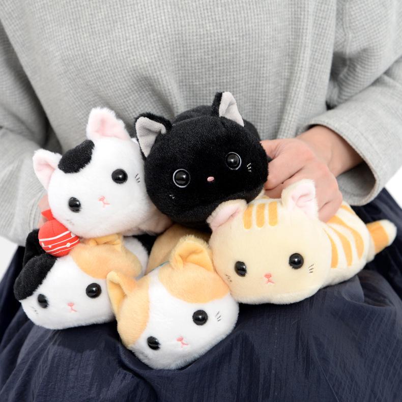 Japan Dozing Kitten Plush Pencil Case and Storage Bag