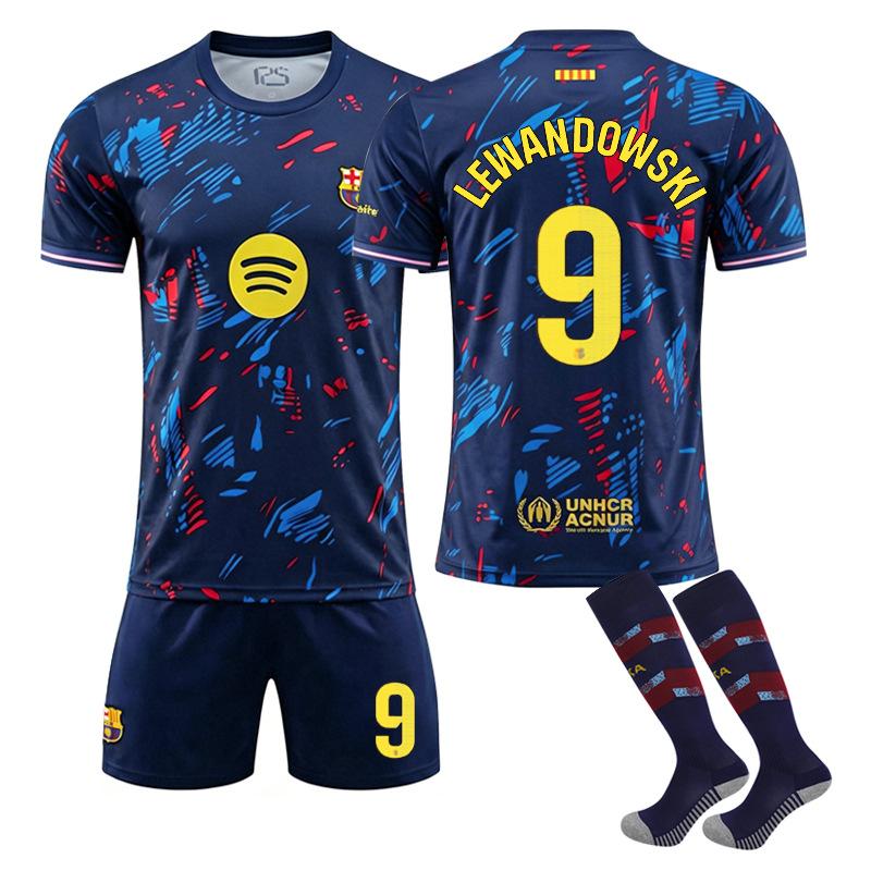 2627 Barça New Commemorative Football Jersey, No.19 Yamal, No.9 Lewandowski, No.10 Messi, Barcelona Special Edition Shirt