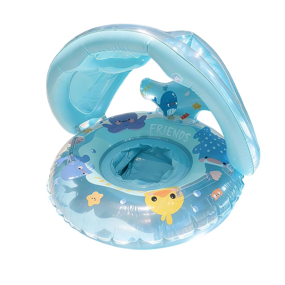 Sunshade Swim Ring Swim Tube Inflatable Pool Float Swimming Circle Swim Accessory Summer Water Sport Swim Float