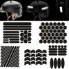 Motorcycle Helmets Invisible Black Reflective Stickers Simple And Effective Reflective Tape Circle Oval Arrow For Helmets Bikes