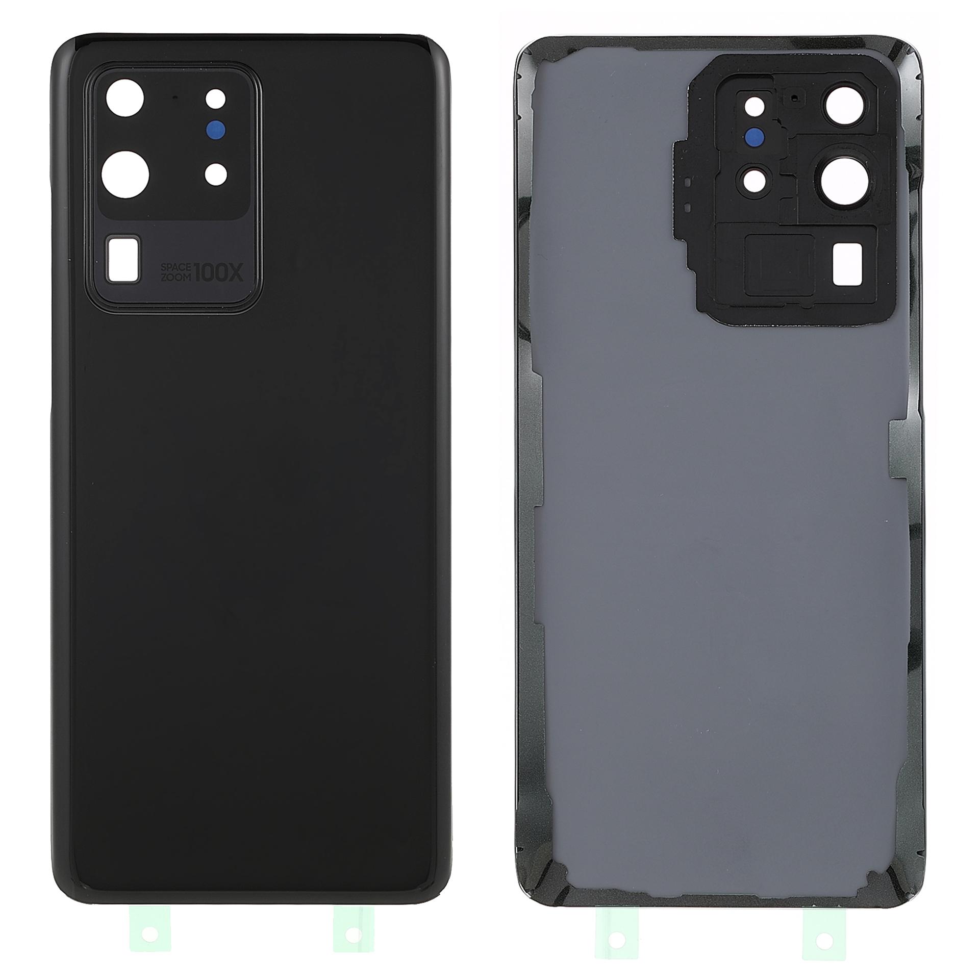 

Housing Battery Door Back Cover Replacement Parts with Camera Ring Cover (without Logo) for Samsung Galaxy S20 Ultra 5G/S20 Ultra Black