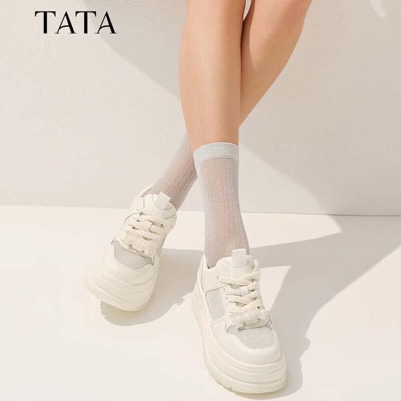 TATA Women s Mesh Platform Casual Sneakers 38