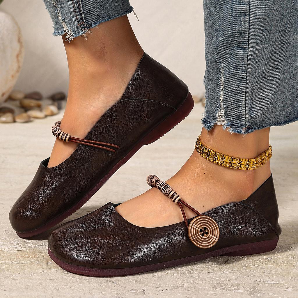 Women Flats Comfortable Soft Leather Loafers Mary Jane Flat Shoes Women Spring Summer New Sneakers Women Casual Vintage Shoes