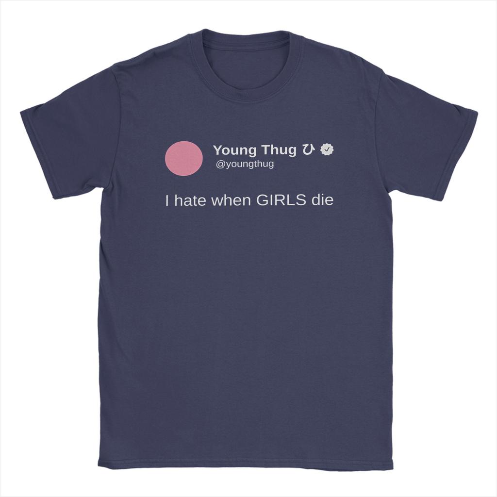 I Hate When GIRLS Die Meme Cotton TShirt For Adult Summer  Vintage TShirts ONeck Novelty Tee Shirt Oversized Cheap Tops