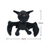 TreasuringU New 25cm Ozzy Osbourne Bat Plushie Halloween Black Bat Plush Toys Cartoon Horror Bat Stuffed Dolls Birthday Gifts