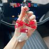 Christmas Decorations With Diamonds Santa Claus Stockings Car Keys Cute Bags Hanging Gifts