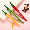 Pepper Shape Gel Ink Pen Student 0.5mm Black Refill Writing Signing Pen School Office Supply