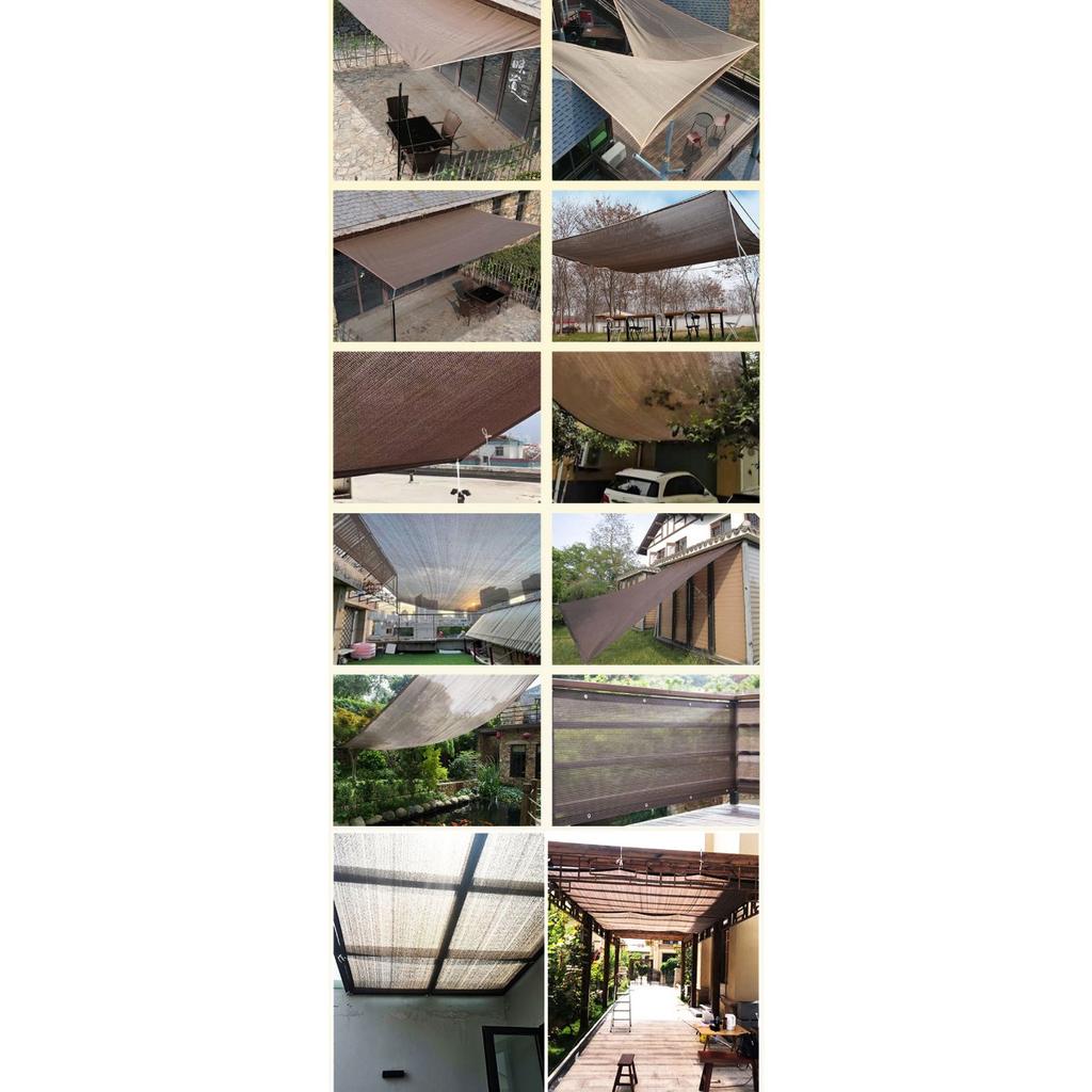 Tkanina PE odporna na promieniowanie UV - Trwała zewnętrzna siatka przeciwsłoneczna z otworami do podróży i ochrony przy basenie - Taras zewnętrzny | Tkanina oddychająca