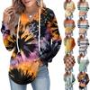 Pull léger à manches longues pour femme avec poches et sweat à capuche graphique Preppy