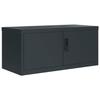 VidaXL Anthracite Filing Cabinet 90x40x40 Cm Steel 339719