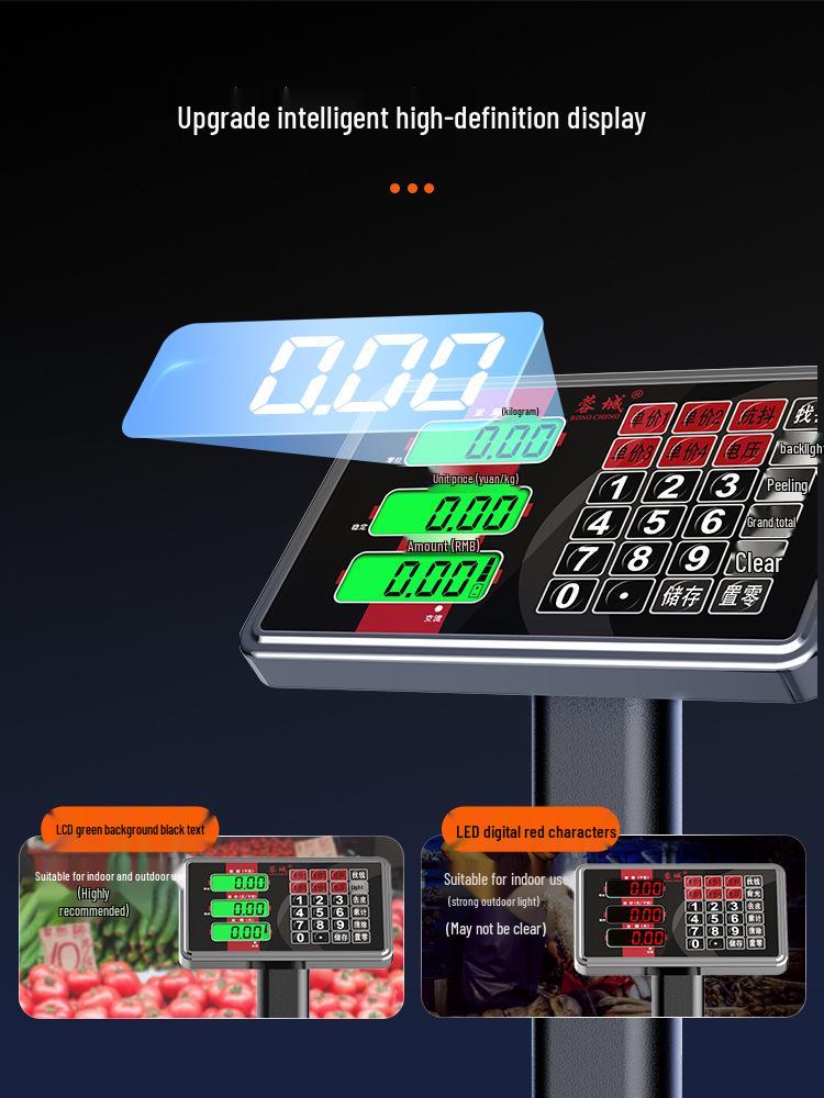 2025 Electronic Table Scale - New 300kg/150kg Commercial Weighing Model