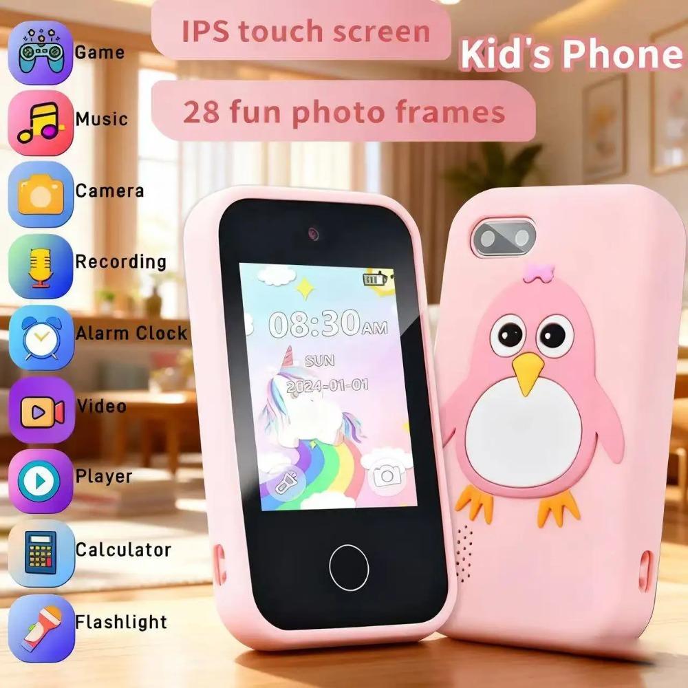 Telefono per Bambini Giocattoli Educativi Lettore Musicale MP3 Giochi Giocattolo Musicale Culla per Bebè Giocattoli con Fotocamera Selfie per Bambini Regali di Compleanno