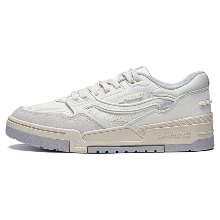 New LiNing 001 BTC Abrasion Resistant Breathable Low Top Skateboard Shoes Women's White AGCT008-2