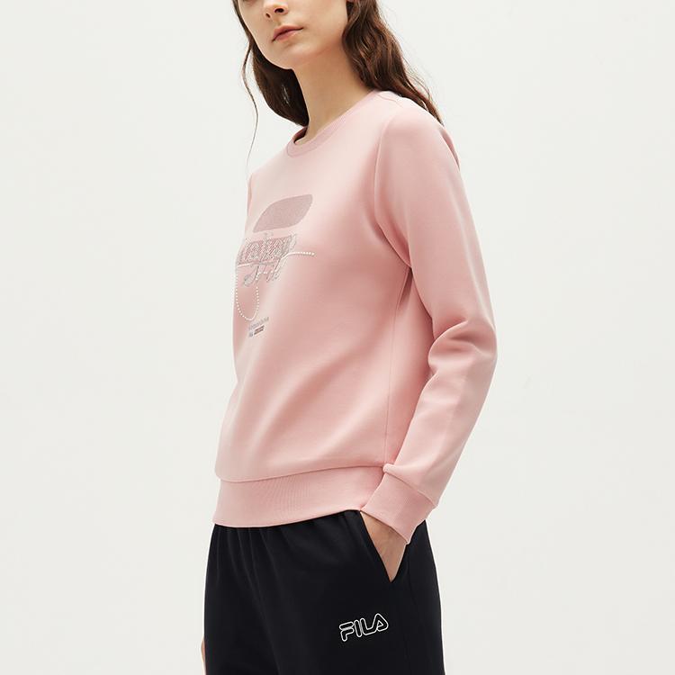 New FILA Sweatshirts Women's Delicate Pink F11W132253F-PK