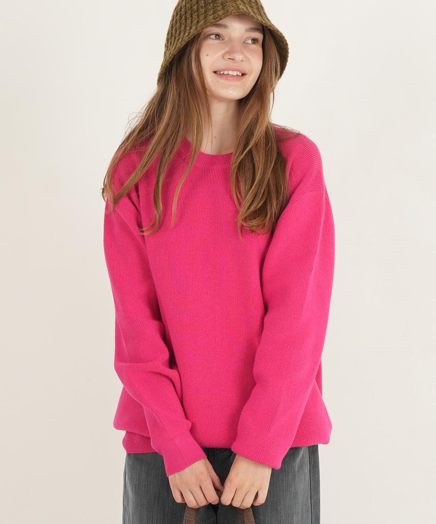 THE-ABON Mousse High-Density Hachi Round Knit Cobalt