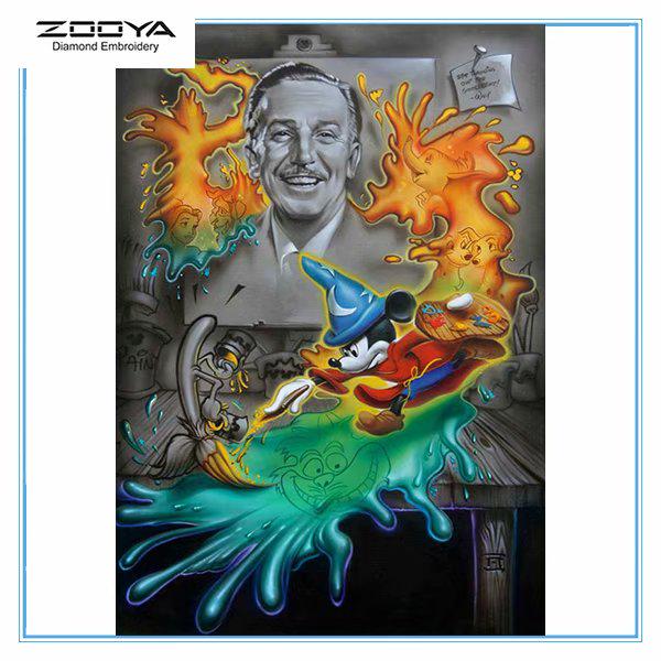 

ZOOYA 3D Алмазная вышивка Картина Вышивка крестиком Круглый горный хрусталь Картина Человек