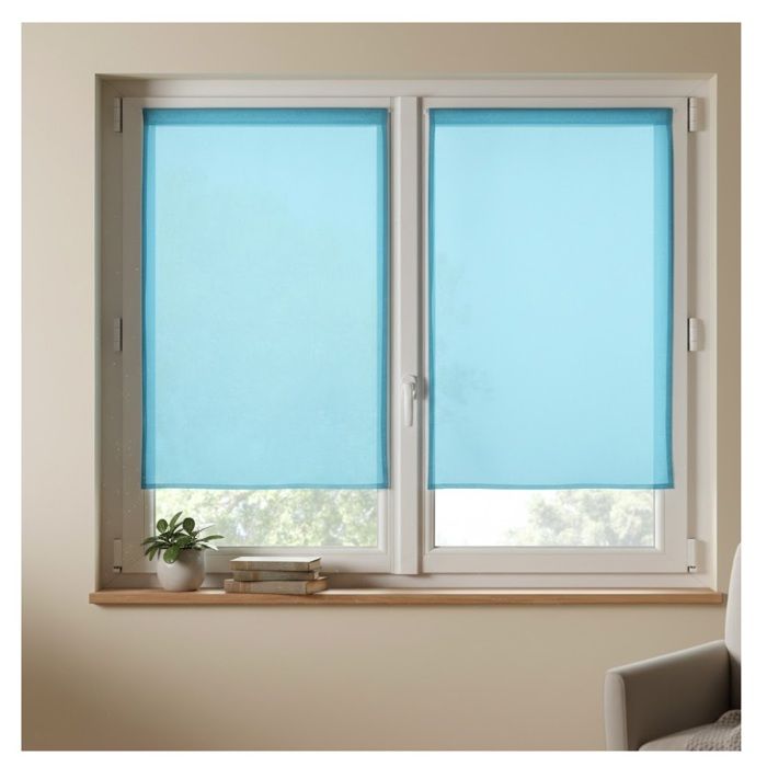 Paire de Rideaux Voile 60 x 120 cm Brise bise celadon