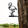 Add Whimsy To Your Garden with Metal Flamingo Fairy Yard Decor – Perfect Wall Art for Garden Parties and Home Decoration