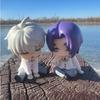 Sale Blue Lock Anime Figure Shoulder To Shoulder Sleep Q-Version Kawaii Model Statue Kid Toy Gift