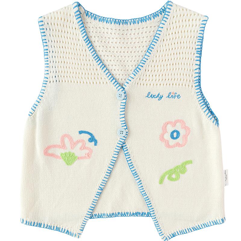 

Balabala Kids Sleeveless Jacquard Vest 100