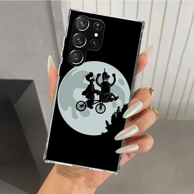 

Cartoon F-Futuramas Phone Case for Samsung Galaxy S25 S24 S23 Ultra S22 S21 Plus S20 FE S10 + S10E S25U Soft Print Shell S24 S23 Samsung S23 Ultra