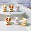 Cartoon Cute Dashboard Accessories Mini Cat Resin Garden Miniature Handicraft Accessories DIY
